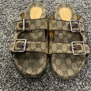 Gucci canvas sandals